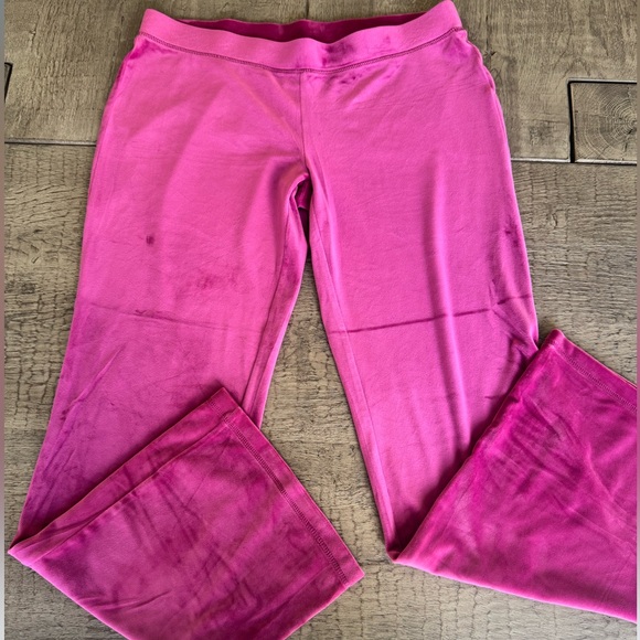 NWOT Juicy Couture Pink Velour Rhinestone Logo Lounge Pants Size L Y2K - Picture 5 of 6